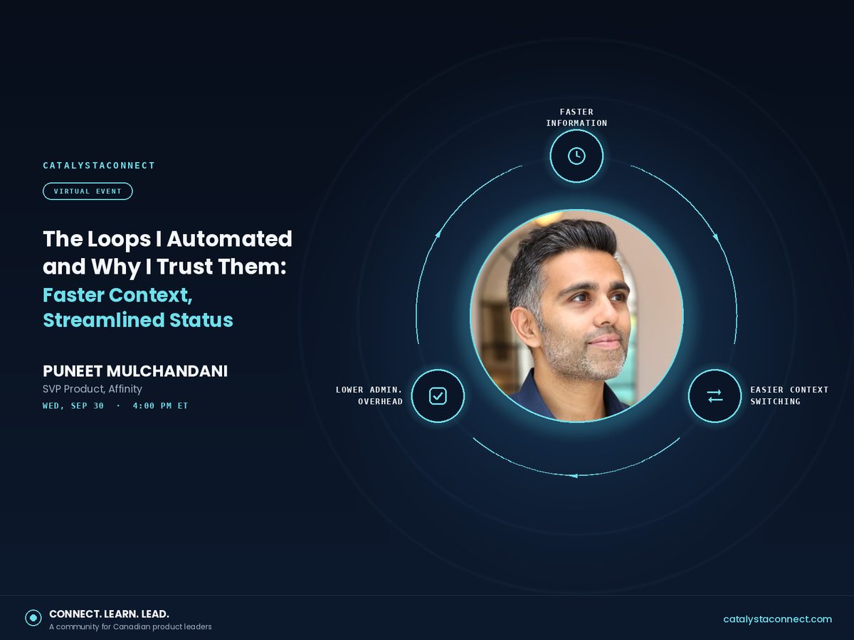Event promo: The Loops I Automated and Why I Trust Them, with Puneet Mulchandani